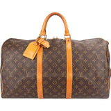 Louis Vuitton Monogram Canvas Keepall 50 Travel Bag