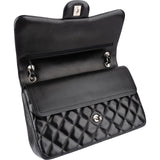 Chanel Quilted Lambskin Jumbo Double Flap Crossbody Bag