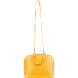Louis Vuitton Yellow Epi Leather Alma PM Handbag
