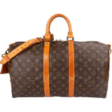 Louis Vuitton Monogram Canvas Keepall 45 Bandoulière Travel Bag