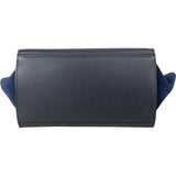 Céline Bicolor Suede Leather Trapeze Handbag