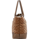 Gucci GG Shimmer Monogram Heart Charm Tote Handbag