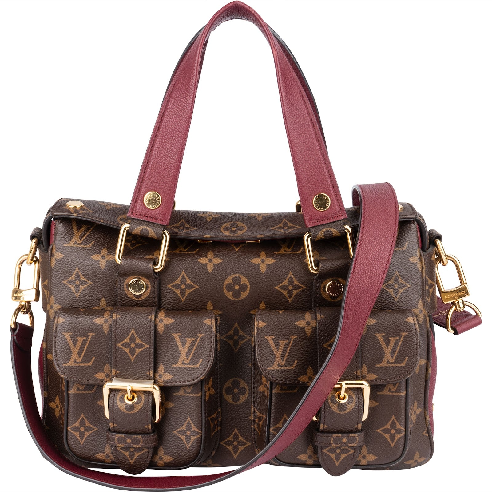[🔄️B24 / F08] Louis Vuitton Monogram Canvas Manhattan Shoulder Bag - vintageandkickz