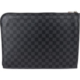 Louis Vuitton Monogram Damier Graphite Pochete Documents GM Clutch