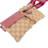 Gucci Monogram GG Pink Belt Crossbody Bag
