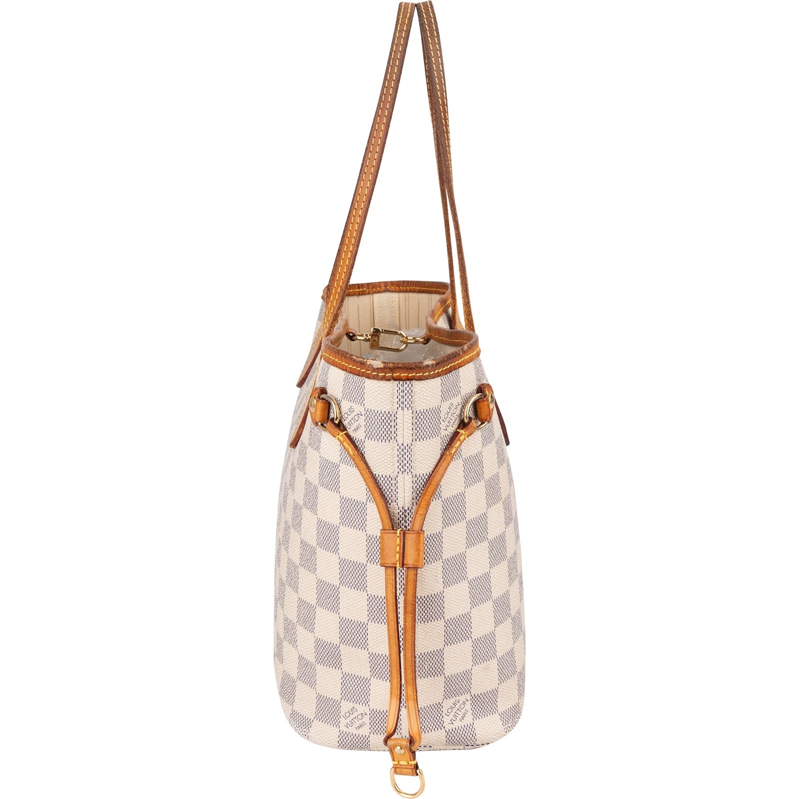 Louis Vuitton Monogram Damier Azur Canvas Neverfull PM Handbag - vintageandkickz