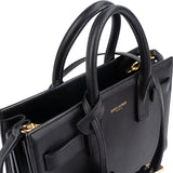 Saint Laurent Smooth Leather Sac De Jour Baby Handbag
