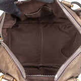 Chloé Metallic Leather Mini Paddington Handbag