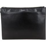 Yves Saint Laurent Grained Leather Zipped Clutch