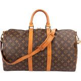 Louis Vuitton Monogram Canvas Keepall 45 Bandoulière Travel Bag