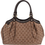Gucci Monogram GG Cotton Sukey Hobo Handbag