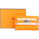 Hermès Epsom Leather Kelly Compact Wallet - vintageandkickz