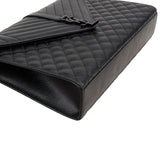 Yves Saint Laurent Grain De Poudre Matelassé Large Envelope Crossbody Bag