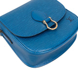 [🔄️B07 / F36] Louis Vuitton Blue Epi Leather Saint Cloud Crossbody Bag - vintageandkickz