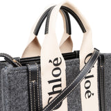 Chloé Felt Small Woody Tote Crossbody Handbag