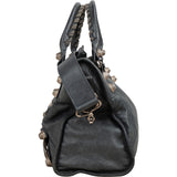 Balenciaga Dark Grey Arena Leather Classic City Handbag
