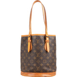 Louis Vuitton Monogram Canvas Bucket PM Shoulder Bag