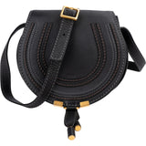 Chloé Grained Calfskin Marcie Mini Saddle Crossbody Bag