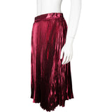 Gucci Metallic Plissee Silk Skirt (IT42)