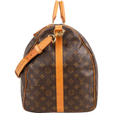 Louis Vuitton Monogram Canvas Keepall 60 Bandoulière Travel Bag