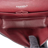 Chanel Quilted Lambskin Palladium Jumbo Double Flap Crossbody Bag