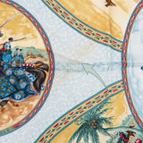 Hermès Les Cavaleries d'Or Silk Carre 90 Scarf Tuch