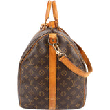 Louis Vuitton Monogram Canvas Keepall 55 Bandoulière Travel Bag
