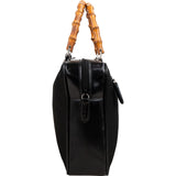 Gucci Nylon Bamboo Top Handle Handbag
