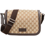 Gucci Monogram GG Canvas Messenger Crossbody Bag