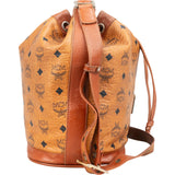 MCM Monogram Visetos Drawstring Bucket Crossbody Bag