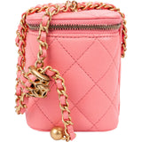 Chanel Quilted Lambskin CC Vanity Adjustable Chain Crossbody Bag