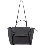 Céline Black Grained Calfskin Belt Handbag