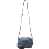 Coach Pebbled Metallic Leather Camera Tassel Crossbody Bag