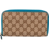 Gucci Monogram GG Canvas Zip Around Wallet
