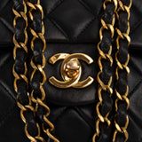 Chanel Quilted Lambskin 24K Gold Medium Double Flap Shoulder Bag