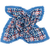 Hermès Bolduc H Shawl Silk Carre 90 Schal Ribbons Scarf