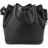 Louis Vuitton Noir Epi Leather NM Sac Noé Petit Shoulder Bag