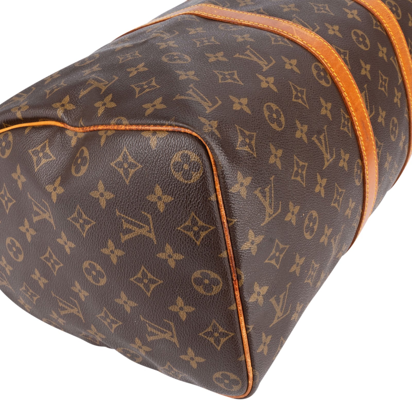 [🔄️B15 / F04] Louis Vuitton Monogram Canvas Keepall 55 Travel Bag - vintageandkickz