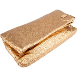 Louis Vuitton Crinkled Gold Metallic Empreinte Leather Monogram Limelight Clutch