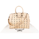MCM Monogram Visetos Canvas Essential Studs Handbag