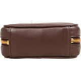 Miu Miu Brown Leather Top Handle Micro Handbag