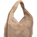 Bottega Ventea Intrecciato Leather Stitched Camouflage Print Belly Shoulder Bag