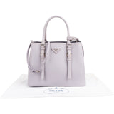 Prada Saffiano Leather Cuir Tote Double Handbag