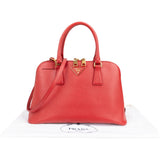 Prada Red Saffiano Leather Promenade Handbag