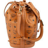 MCM Monogram Visetos Drawstring Bucket Crossbody Bag