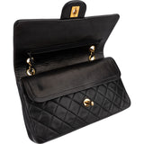 Chanel Quilted Lambskin 24K Gold Medium Double Flap Shoulder Bag