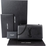 Saint Laurent Grain De Poudre Leather Kate Chain Crossbody Bag