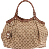 Gucci Monogram GG Canvas Sukey Tote Handbag