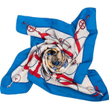 Hermès Les Becanes Silk 90 Scarf Tuch