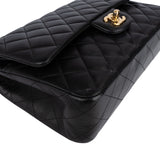 Chanel Quilted Lambskin Medium Double Flap Shoulder Bag